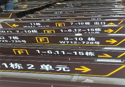 武夷山广告标识中，常见的几种安装方式。